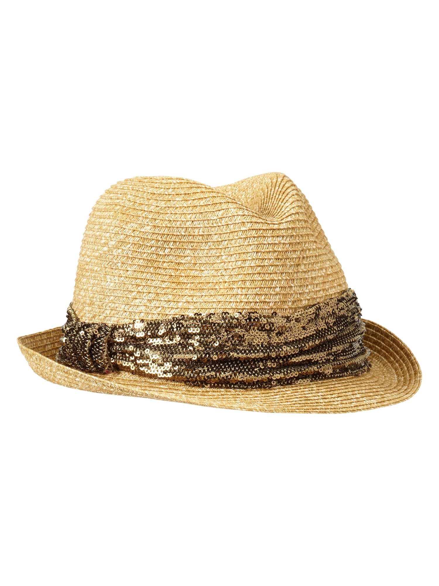 Gap公式オンラインストア Sequin straw fedora