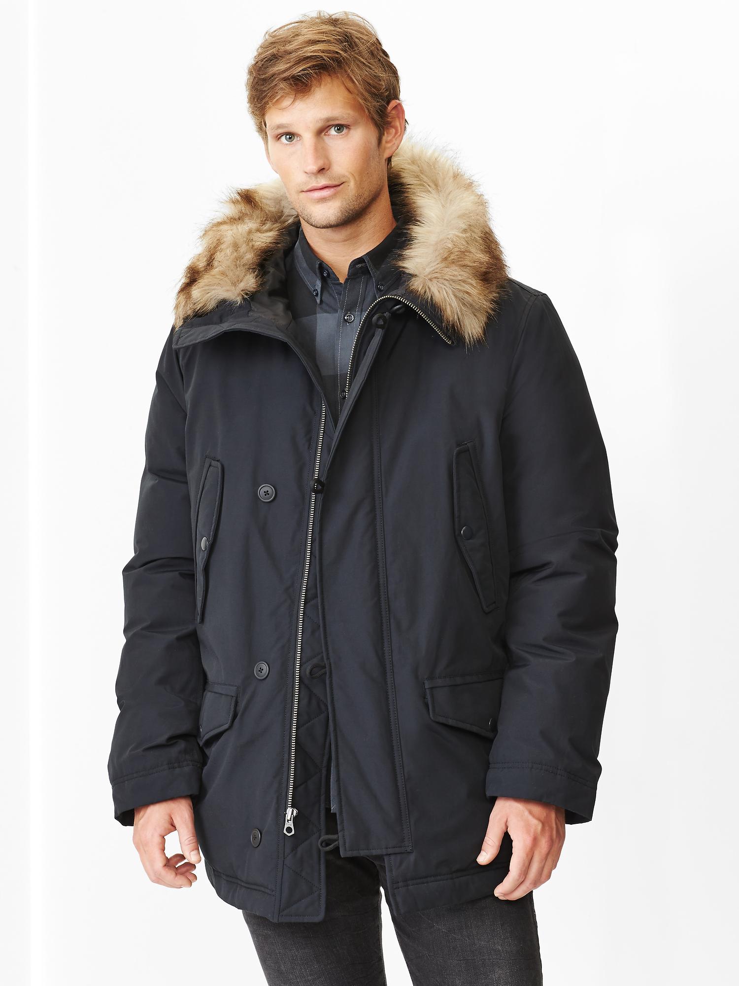 Gap公式オンラインストア | Fur-trim down parka