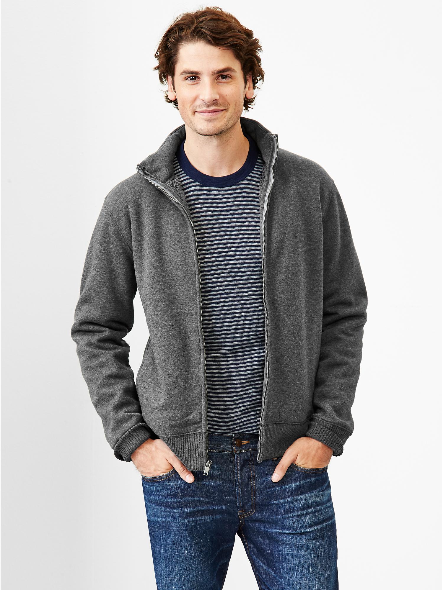 Gap公式オンラインストア | Sherpa zip mockneck sweatshirt