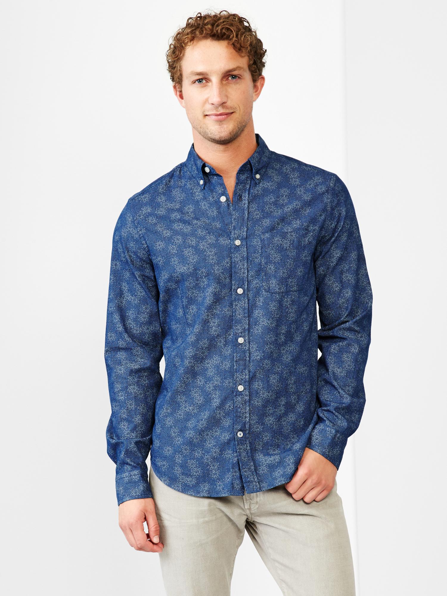 Gap公式オンラインストア Dotted daisy print shirt