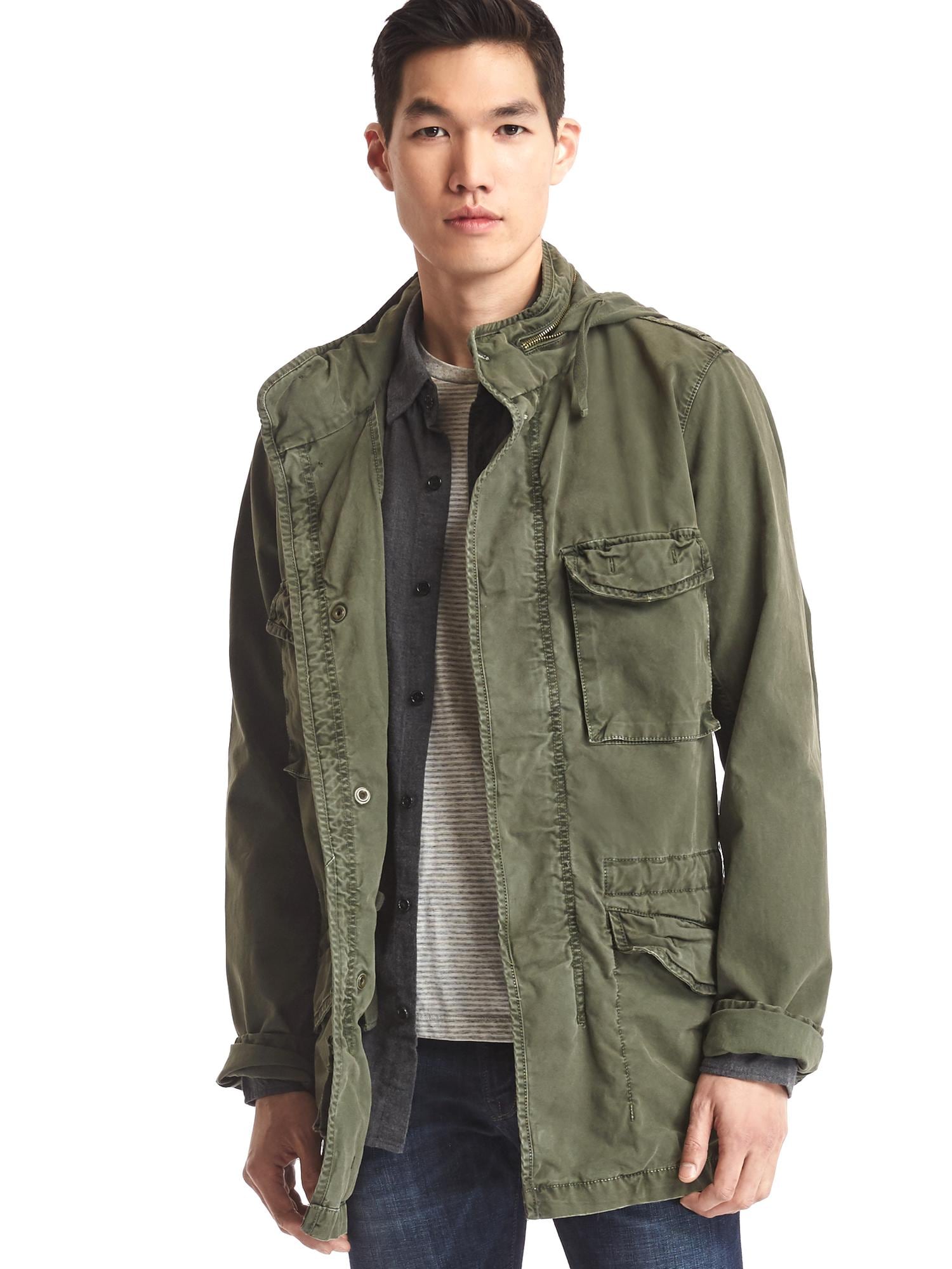 Gap公式オンラインストア Hooded fatigue jacket