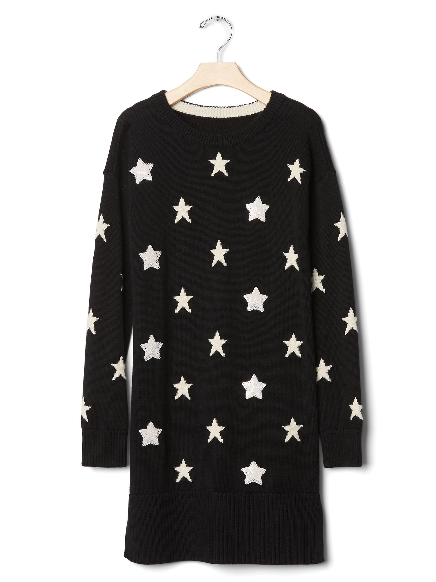 Gap公式オンラインストア Sequin star sweater dress