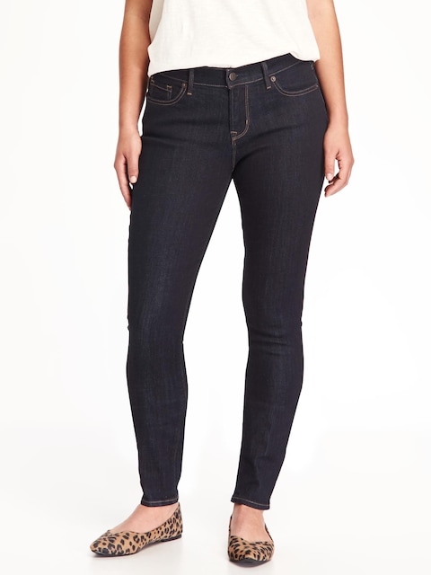 Mid-Rise Curvy Skinny Jeans