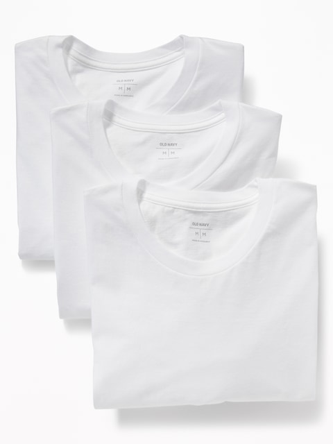 PAQUET DE TROIS T-SHIRTS À COL ROND POUR HOMME