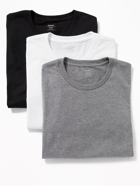 PAQUET DE TROIS T-SHIRTS À COL ROND POUR HOMME