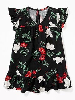 Baby Dresses Rompers Jumpsuits Old Navy Fl Ruffle Trim Dress For Baby