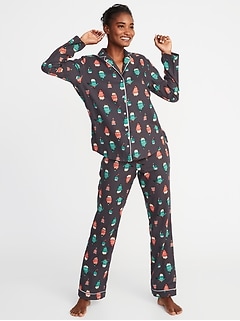 Holiday Favorites 2018 Christmas Pajamas For The Family Old Navy Patterned Flannel Pajama Set For Women