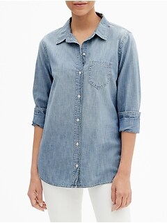 gap ladies denim shirt