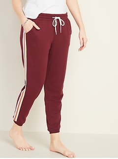 Side-Stripe French-Terry Joggers for Women   