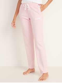 Logo-Graphic French-Terry Lounge Pants for Women 