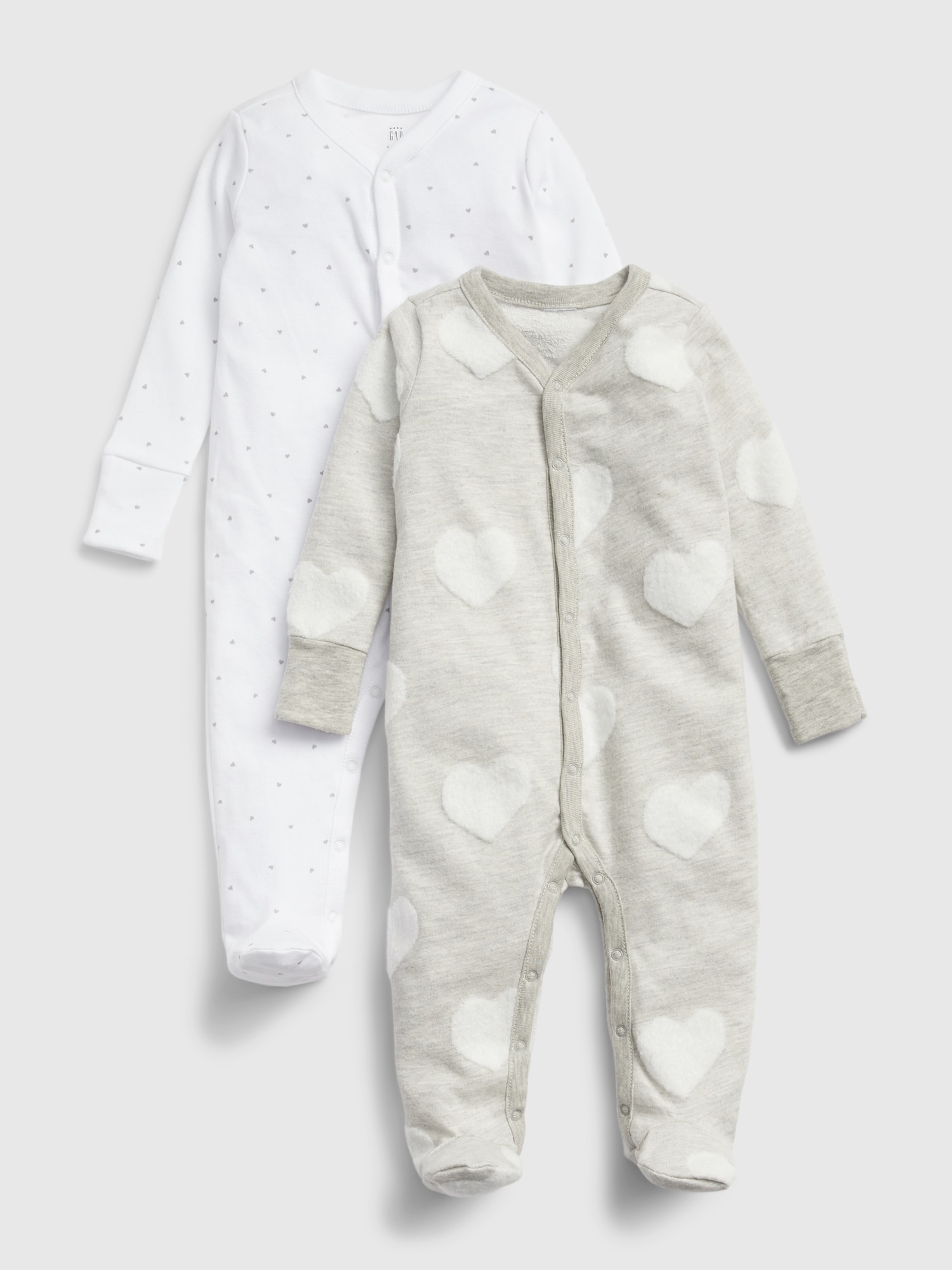 Baby Print Footed One-Piece (2-Pack)