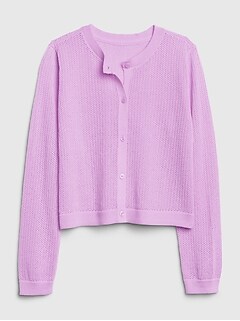 NEW $32.00 AMERICAN GIRL Mauve SCHOOL SWEATER Cotton TOP w.LOGO Sz L