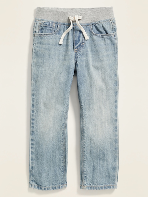 JEAN À ENFILER DÉCONTRACTÉ AVEC TAILLE EN JERSEY POUR TOUT-PETIT