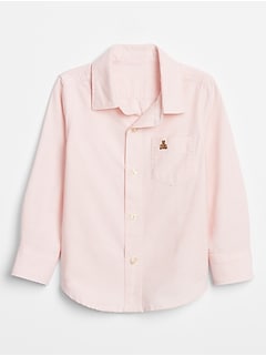 pink button up shirt toddler