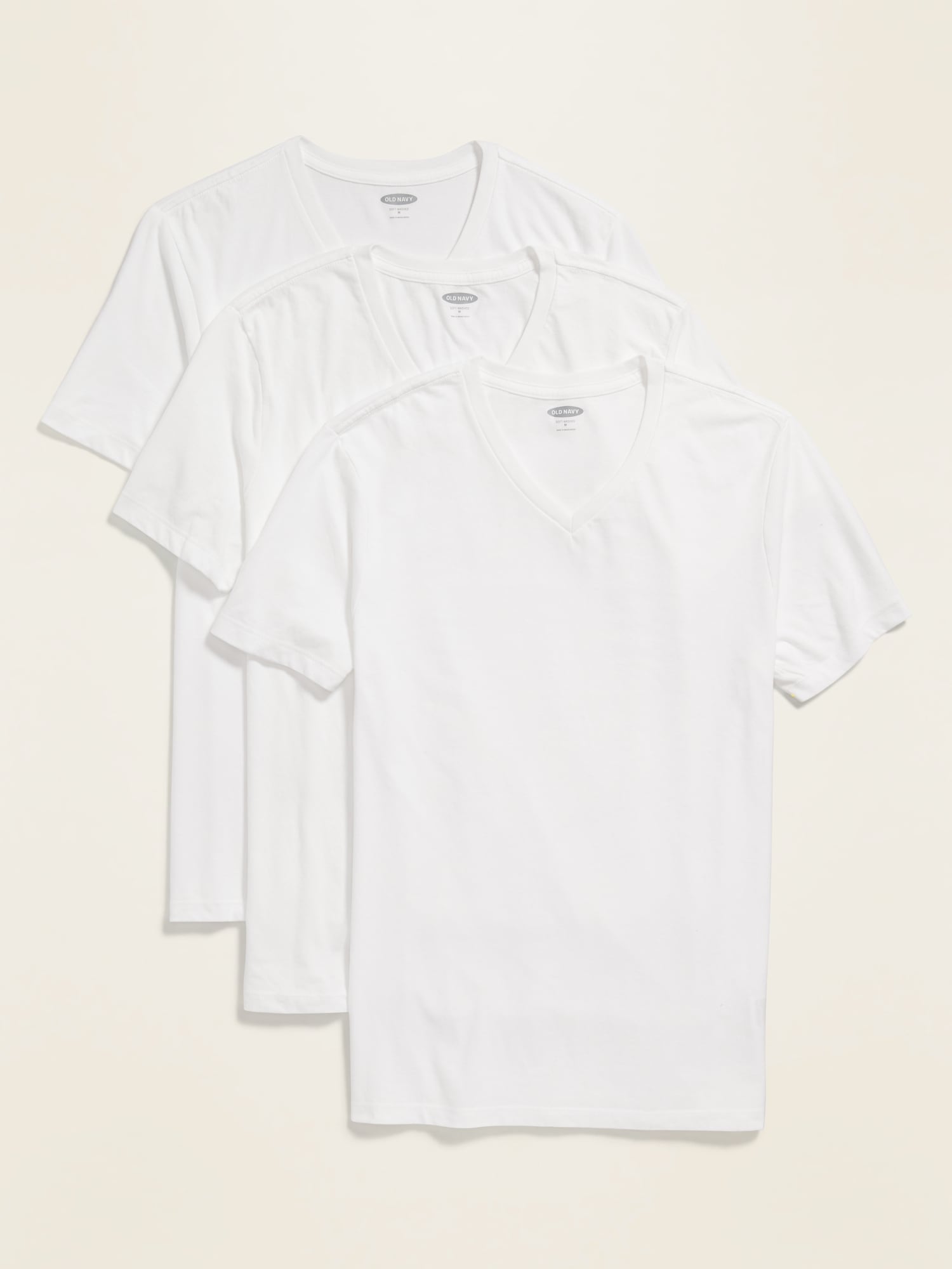 T-SHIRT À COL EN V AU FINI SOYEUX POUR HOMME (PAQUET DE 3)