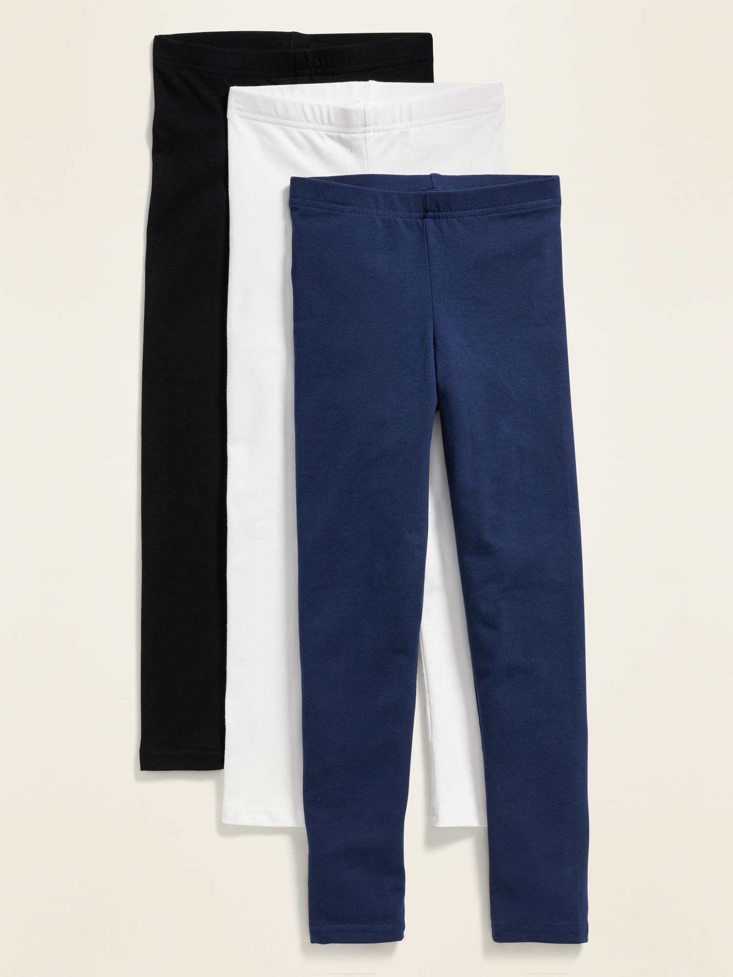 Jersey Built-In Tough Leggings 3-Pack for Girls