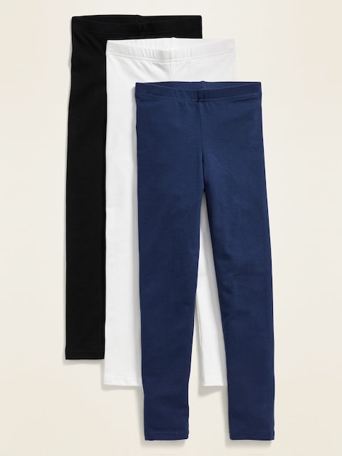 Jersey Built-In Tough Leggings 3-Pack for Girls