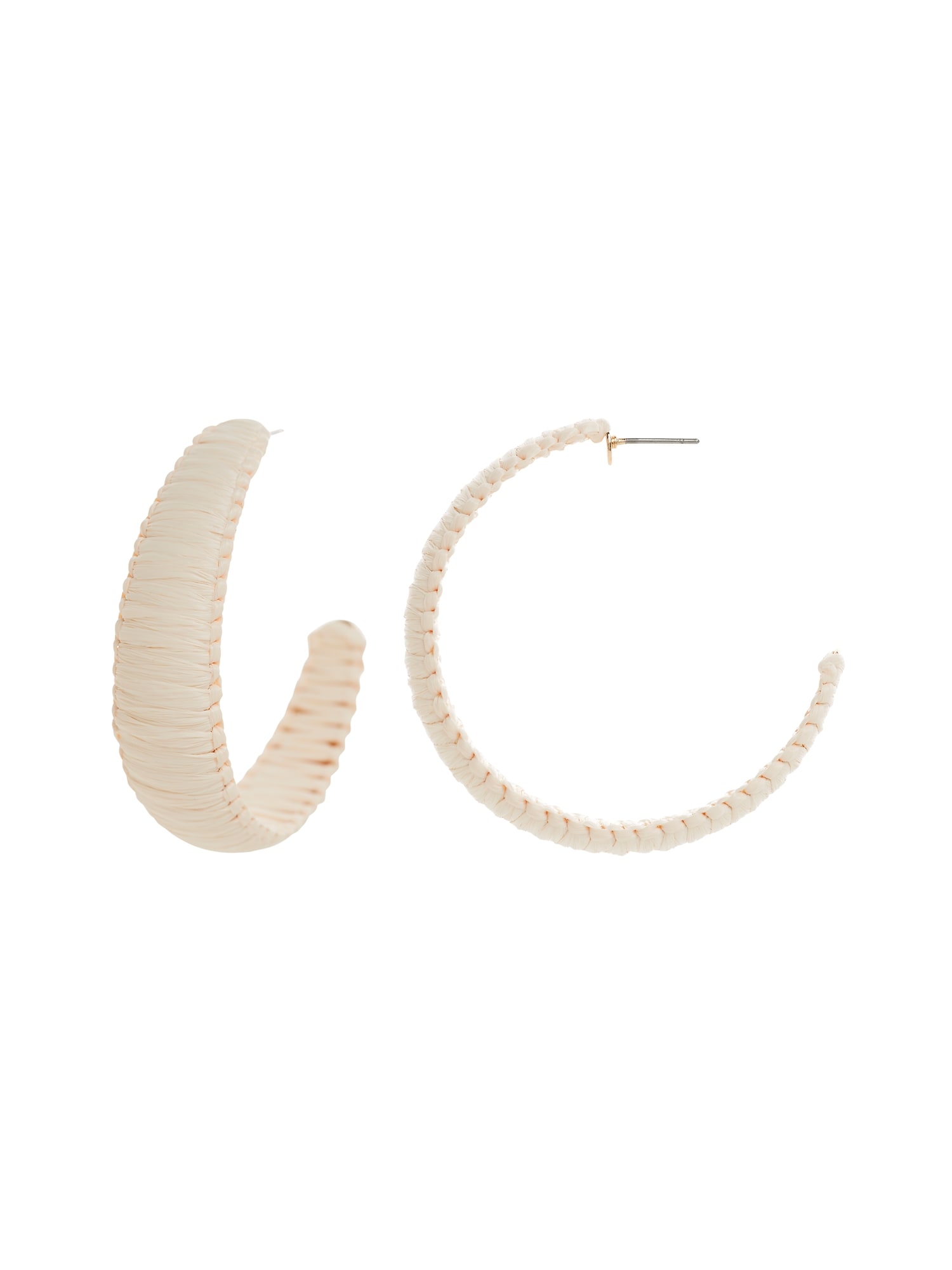 Raffia Hoop Earrings