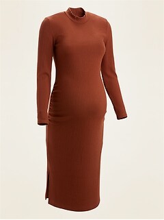 red bodycon maternity dress