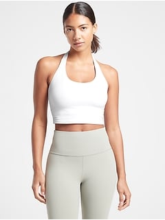 athleta white sports bra