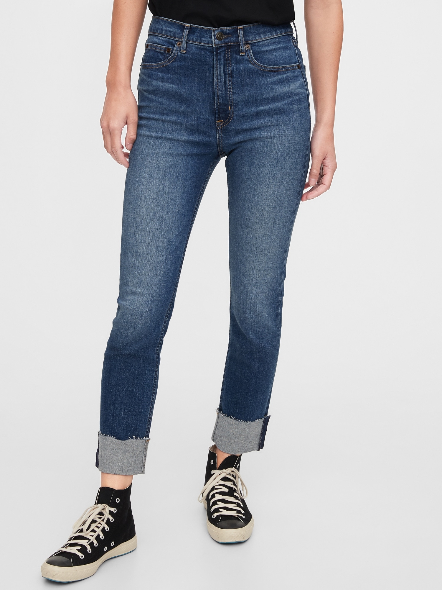 High Rise Vintage Slim Jeans