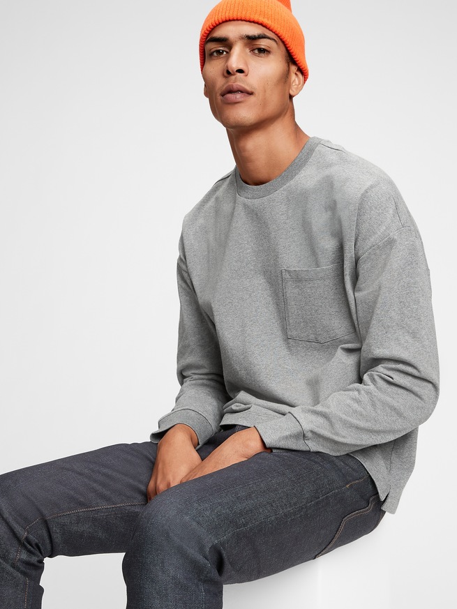 ヘビーウェイト イージーポケットTシャツ-0