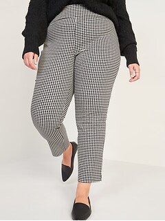 plus size plaid joggers