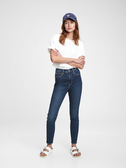 Sky High Rise True Skinny Jeans with Secret Smoothing Pockets