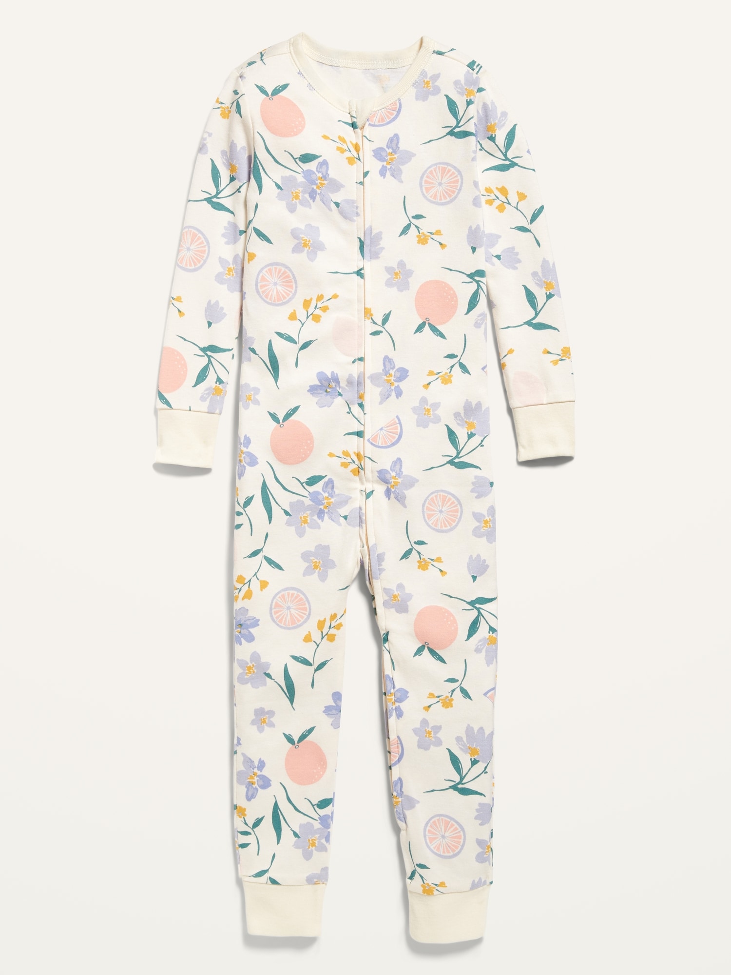 Unisex Snug-Fit 2-Way-Zip Printed Pajama One-Piece for Toddler & Baby