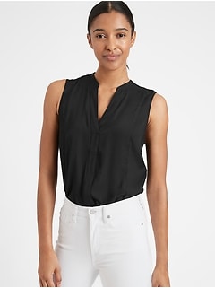 petite sleeveless blouses