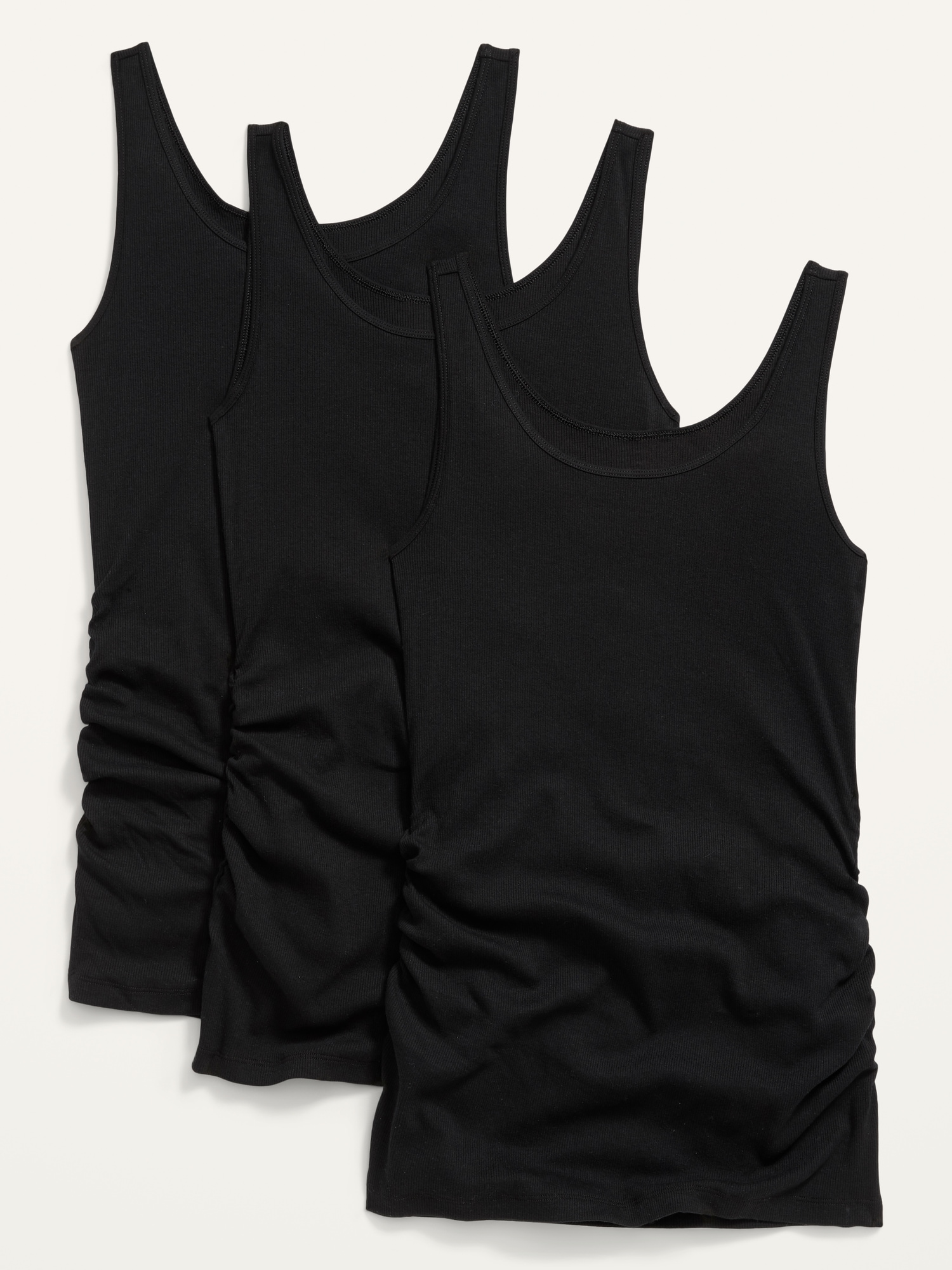 CAMISOLE PREMIÈRE COUCHE EN TRICOT CÔTELÉ DE MATERNITÉ (PAQUET DE 3)