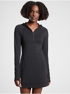 athleta black dress