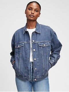 gap black jean jacket