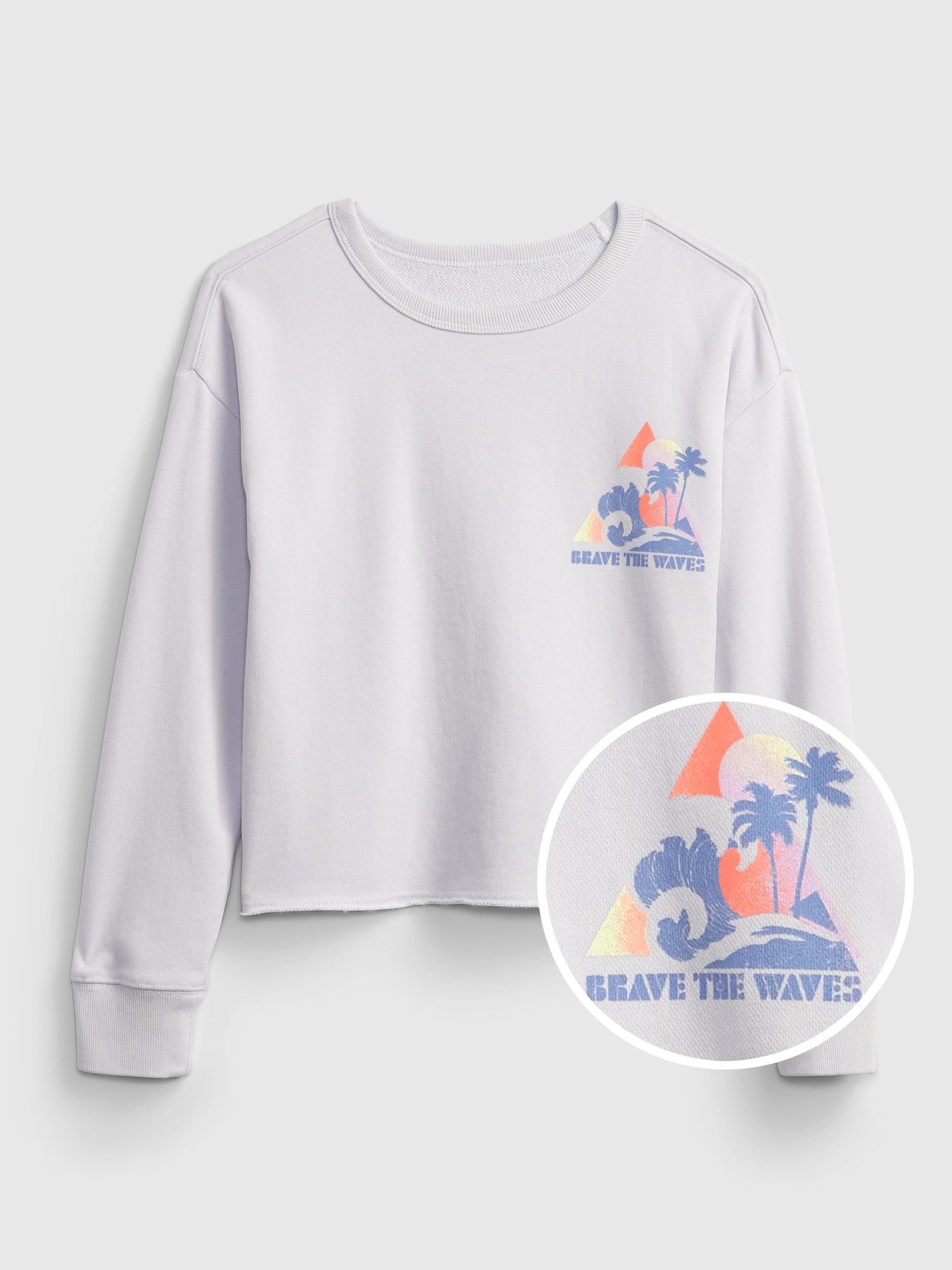 Kids Boxy Graphic Crewneck Sweatshirt