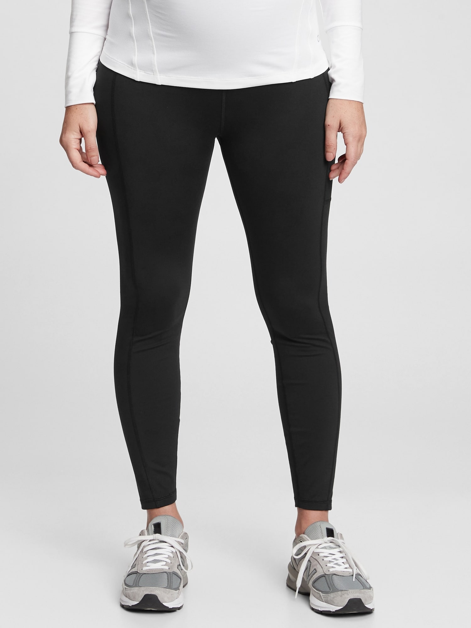 LEGGING DE MATERNITÉ GAPFIT HYBRIDE RECYCLÉ À PANNEAU COMPLET