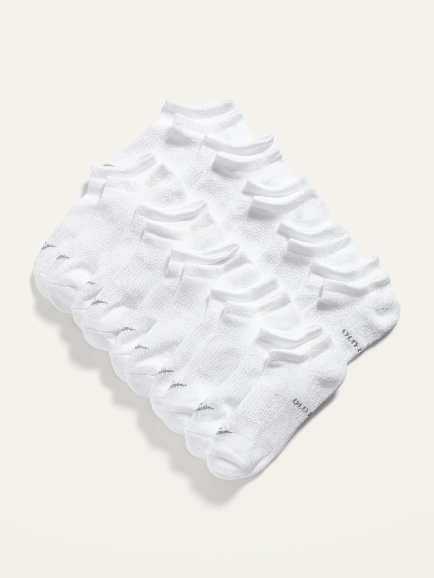 Gender-Neutral Go-Dry Ankle Socks 10-Pack for Kids