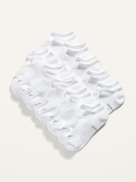 Gender-Neutral Go-Dry Ankle Socks 10-Pack for Kids