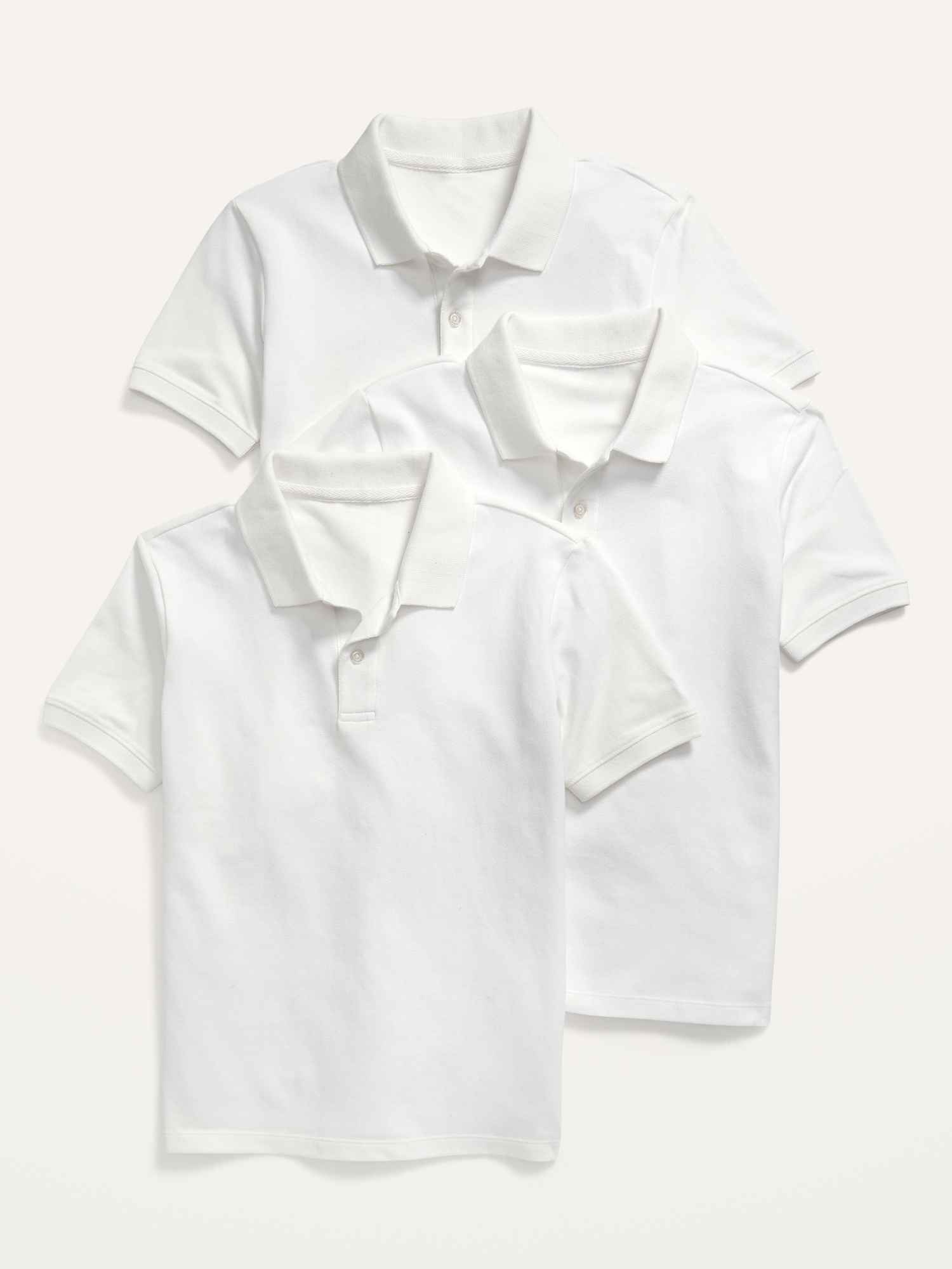 POLO D'UNIFORME EN PIQUÉ À EXTENSIBILITÉ INTÉGRÉ POUR GARÇON