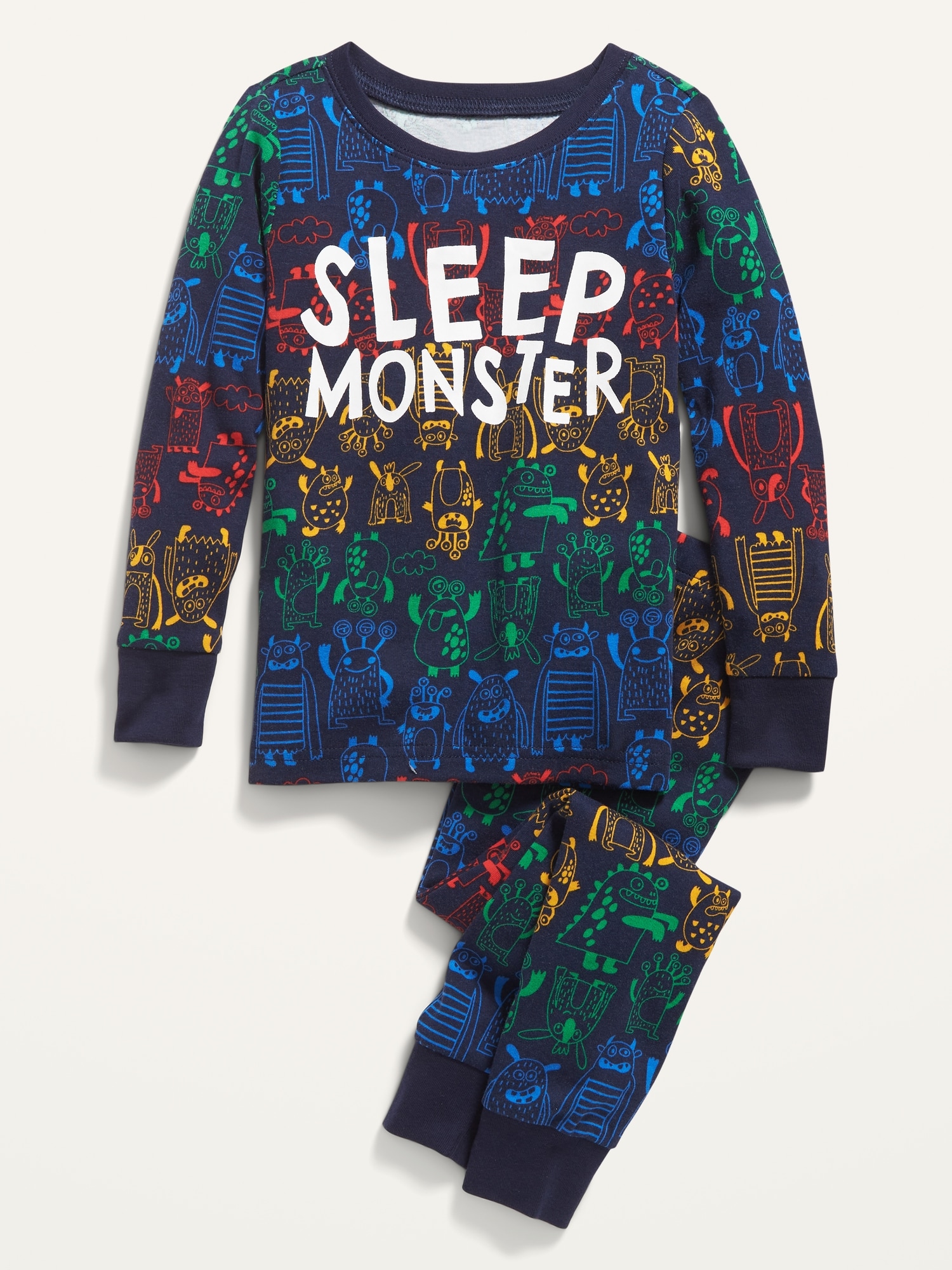 PYJAMA UNISEXE « SLEEP MONSTER » POUR TOUT-PETIT ET BÉBÉ