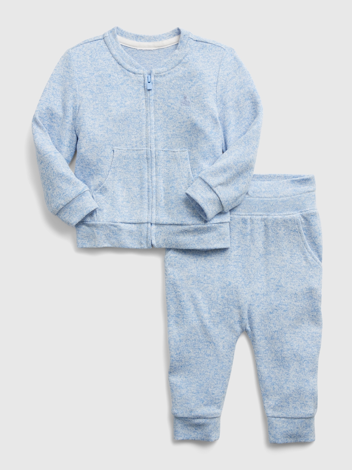 ENSEMBLE EN TRICOT SOYEUX POUR BÉBÉ
