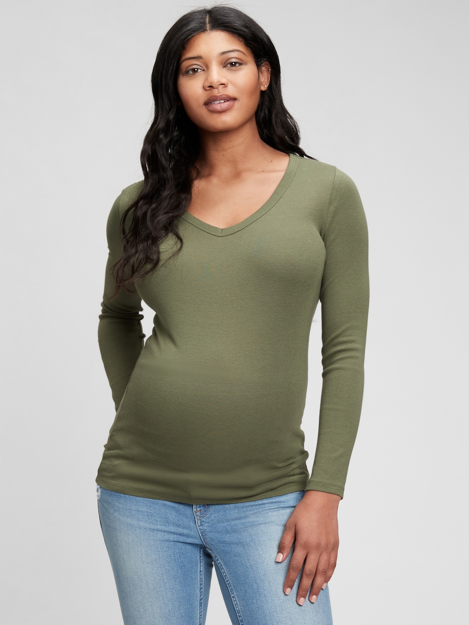 Maternity Modern V-Neck T-Shirt