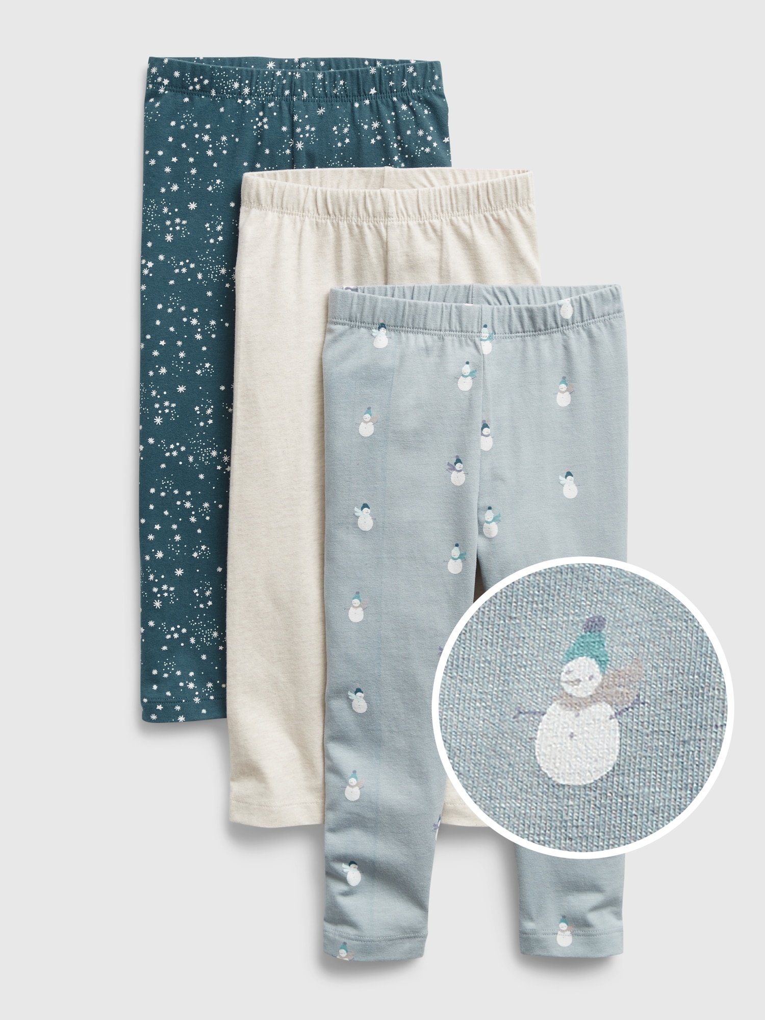 Toddler Organic Cotton Mix and Match Print Leggings (3-Pack)