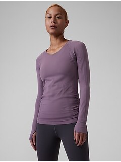 athleta running tops