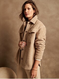 sherpa jacket petite