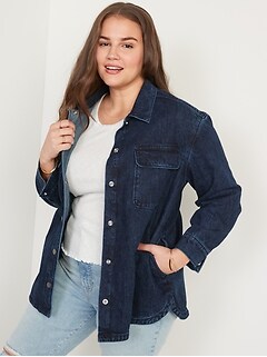 old navy plus size denim jacket