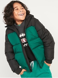 Oldnavy Water-Resistant Hooded Frost-Free Puffer Jacket for Boys Hot Deal