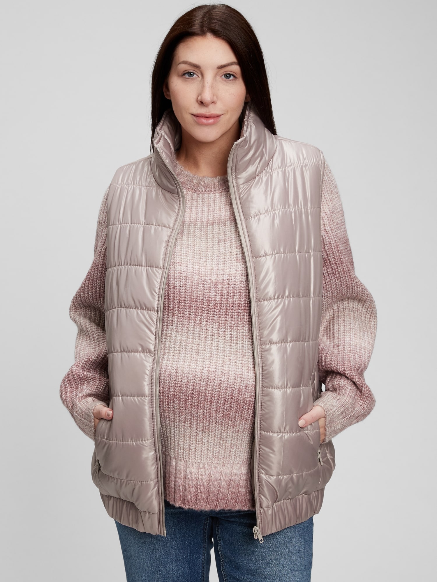 Maternity Recycled Puffer Vest