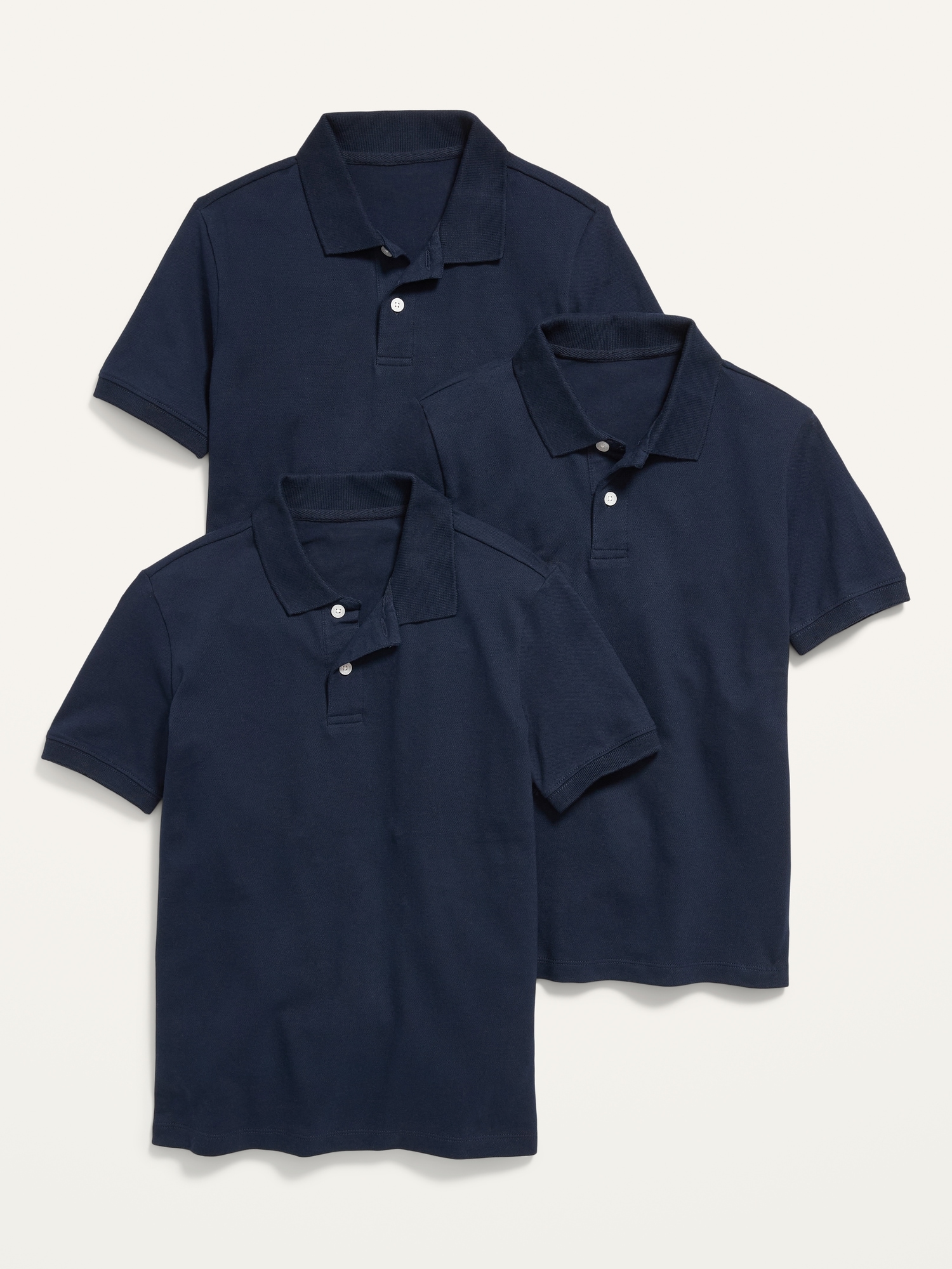POLO D'UNIFORME EN PIQUÉ À EXTENSIBILITÉ INTÉGRÉ POUR GARÇON