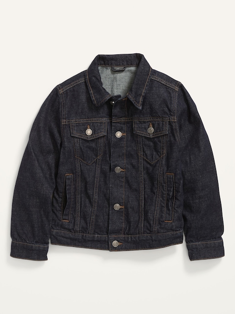 Gender-Neutral Cotton Non-Stretch Jean Jacket for Kids