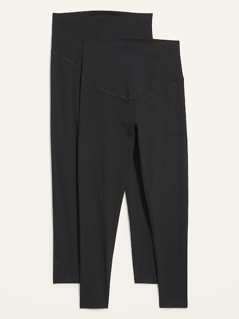 Maternity Full-Panel Leggings 2-Pack